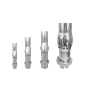 Farklı boyutlardaki paslanmaz köpük nozul modelleri