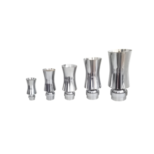 Paslanmaz çelikten üretilmiş farklı boyutlarda kaskad fıskiye nozulları