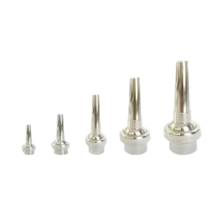 Paslanmaz çelikten üretilmiş farklı boyutlarda komet su jeti nozulları