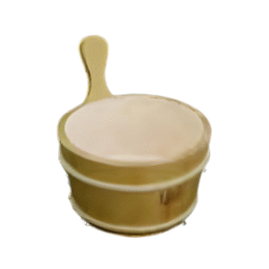 Ahşap saplı klasik model sauna kovası, doğal görünümlü