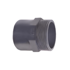 UH-PVC dıştan dişli redüksiyonlu adaptör – gri renkli plastik bağlantı parçası