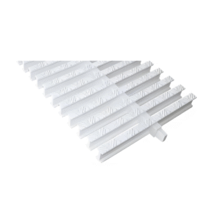 25 cm genişliğinde yıldız desenli tek geçme U-PVC havuz ızgarası