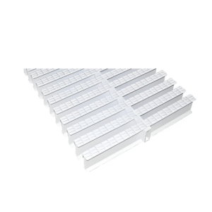 Blue 04 model klasik desenli 25 cm genişliğinde beyaz PVC havuz ızgarası