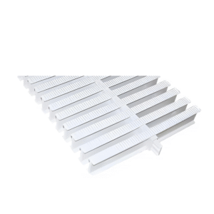 25 cm çizgi desenli PVC tek geçme havuz taşma savak ızgarası