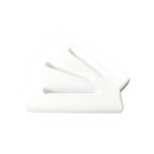 25 cm beyaz düz desenli PVC havuz ızgara 45 derece köşe parçası