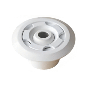 YBN-K 6 model küreli yandan besleme nozulu, beyaz plastik gövde, Ø63 mm çap