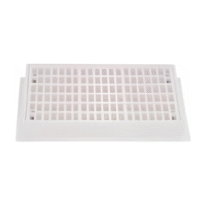 Beyaz renkli kare PVC havuz taban ızgarası, 20x20 cm ölçülerinde