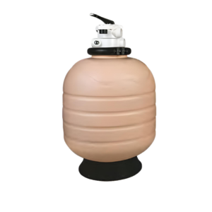 plastik kum filtresi – 400 mm çaplı, üstten vanalı havuz filtresi