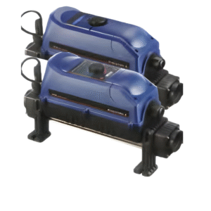 Finder Titan elektrikli SPA ısıtıcı, mavi gövde, titanyum rezistans, bağlantı borulu