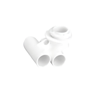 Yandan girişli, üç borulu beyaz WF 1138 havuz bağlantı parçası