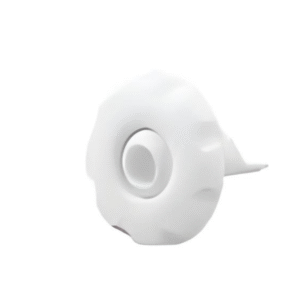 WF 1113B model beyaz PVC spa jet nozulu, yuvarlak ve dalgalı tasarım