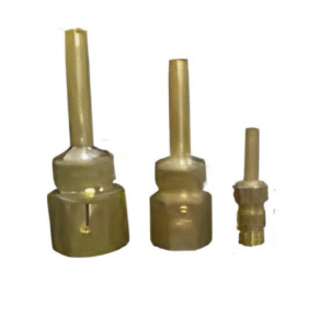 Üç farklı boyda pirinç jetless volkan nozul modeli, tam akışlı su efekti için