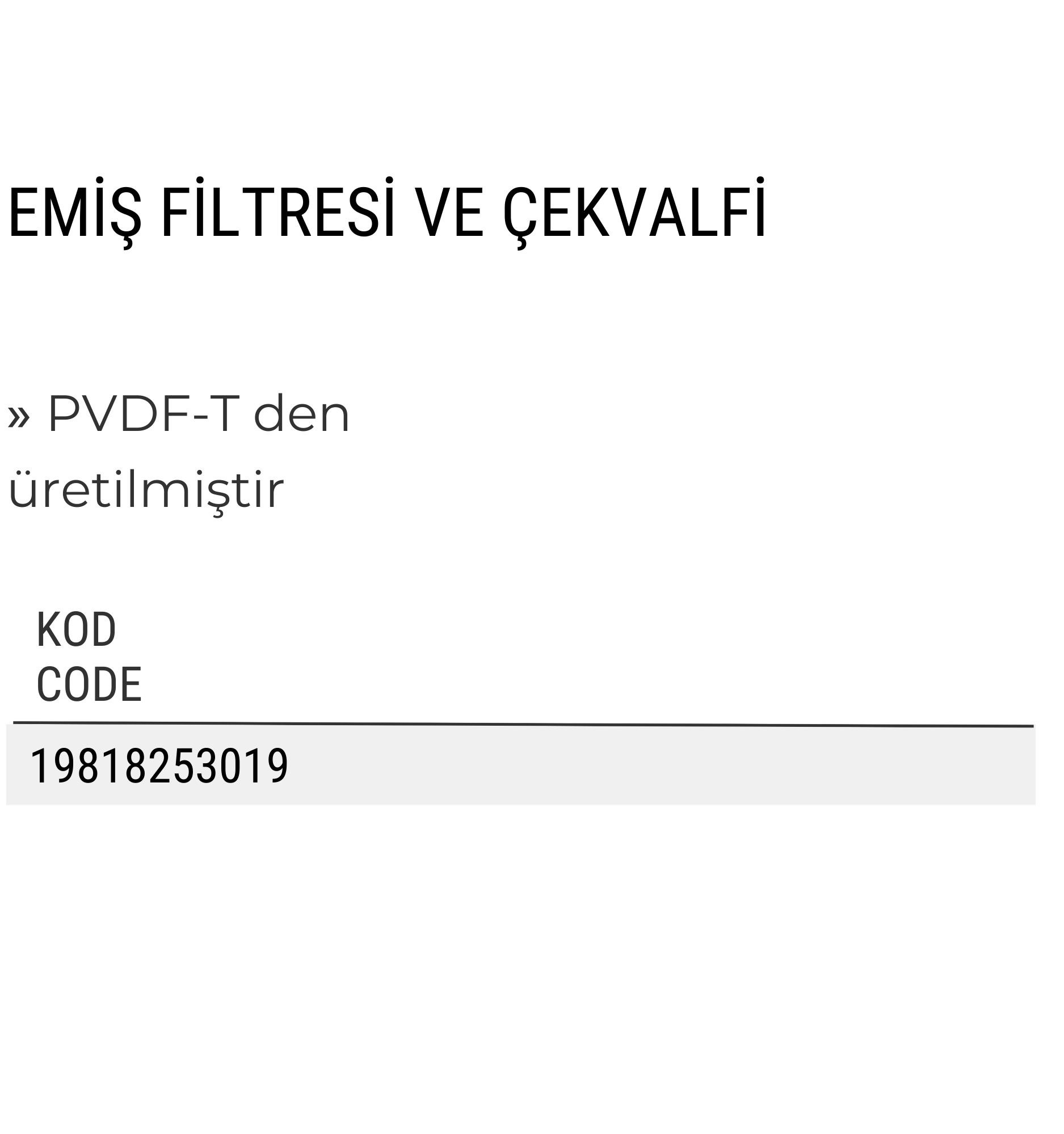 Havuz Emme Filtresi ve Çekvalf, Kimyasal Dayanımlı Geri Akış Önleyici, 19818253019 Kodlu - Görsel 2